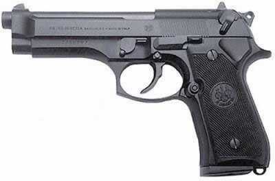 Beretta 92FS Semi-Auto Pistol 9mm Luger 4.9" Barrel (1)-10Rd Mag Pastic Grips Black Finish